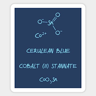 Pigment Molecules Cerulean Blue Magnet